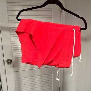 Old Navy Red Casual Shorts with White Drawstring
